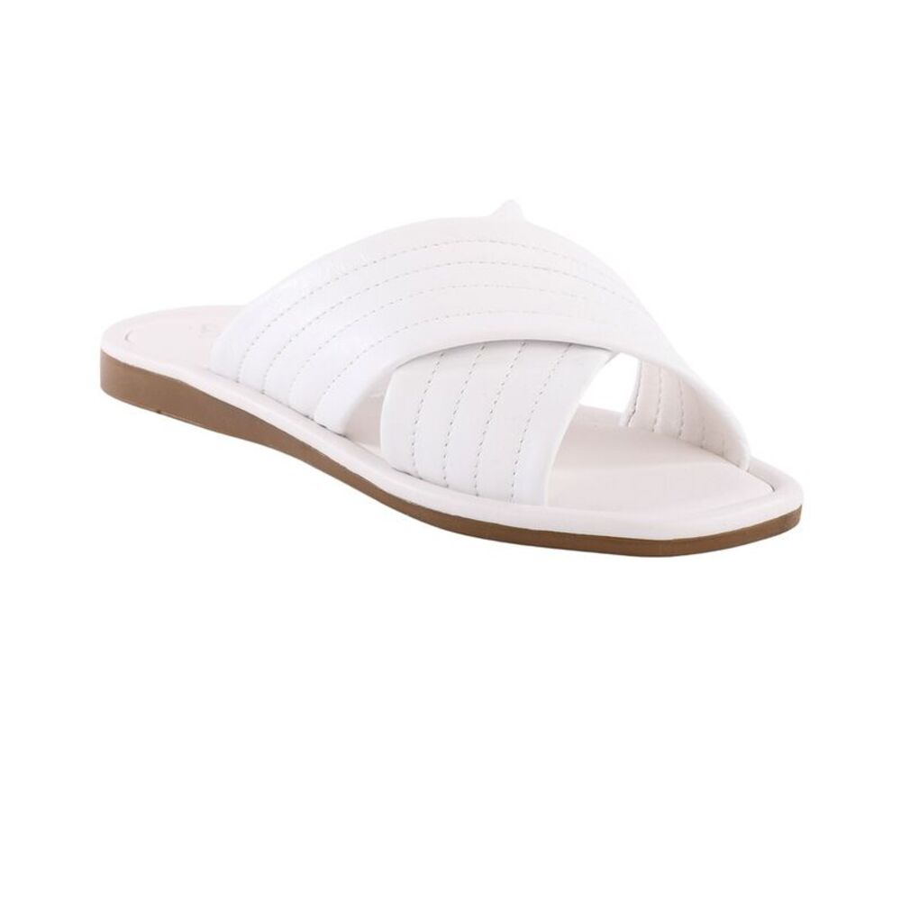 Seychelles Courage Leather Slide, White